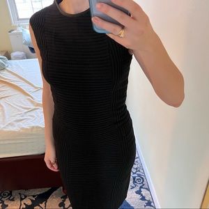 Black Helmut Lang Knit Midi Dress Size 0